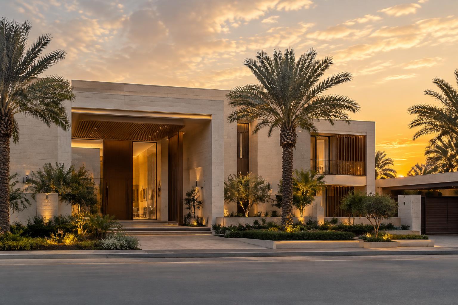 مشروع فيلا النخيل بتصميم معماري فاخر
